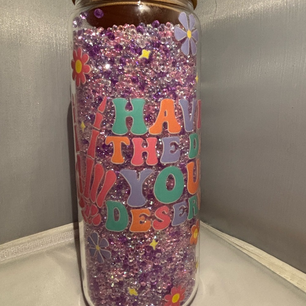Colorful Floral Drinkware Tumbler